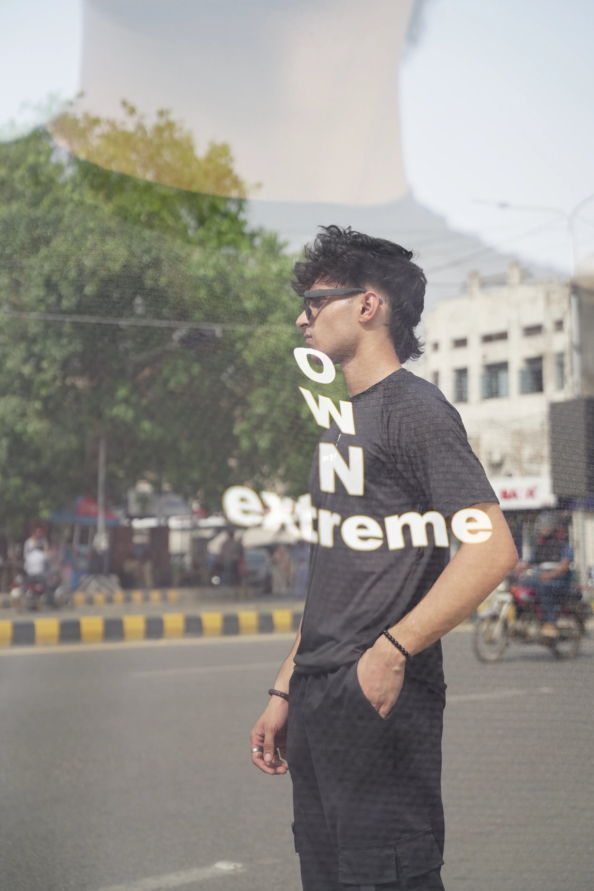 Round Neck Raglan Sleeve Tee