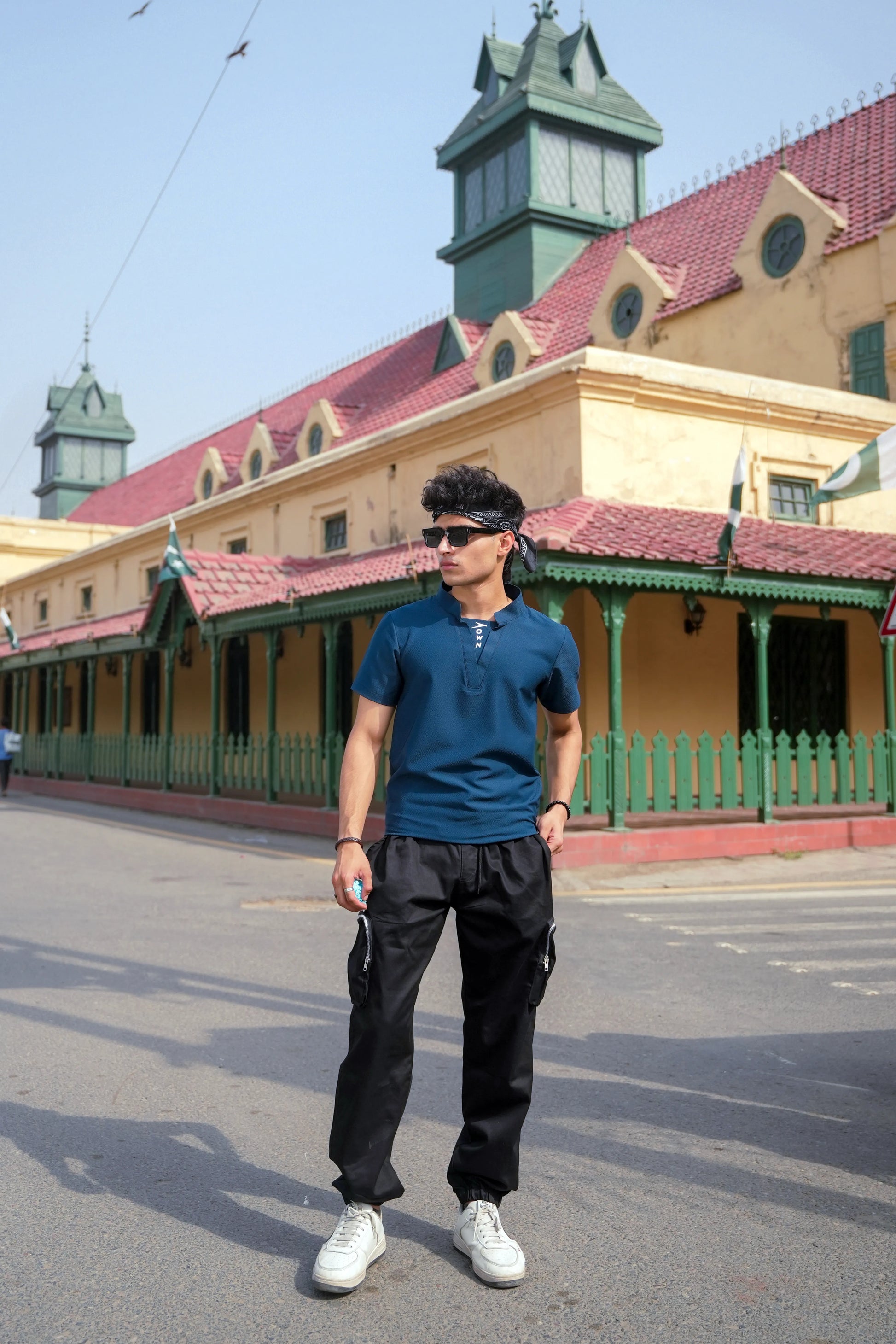 Men V Neck Polo