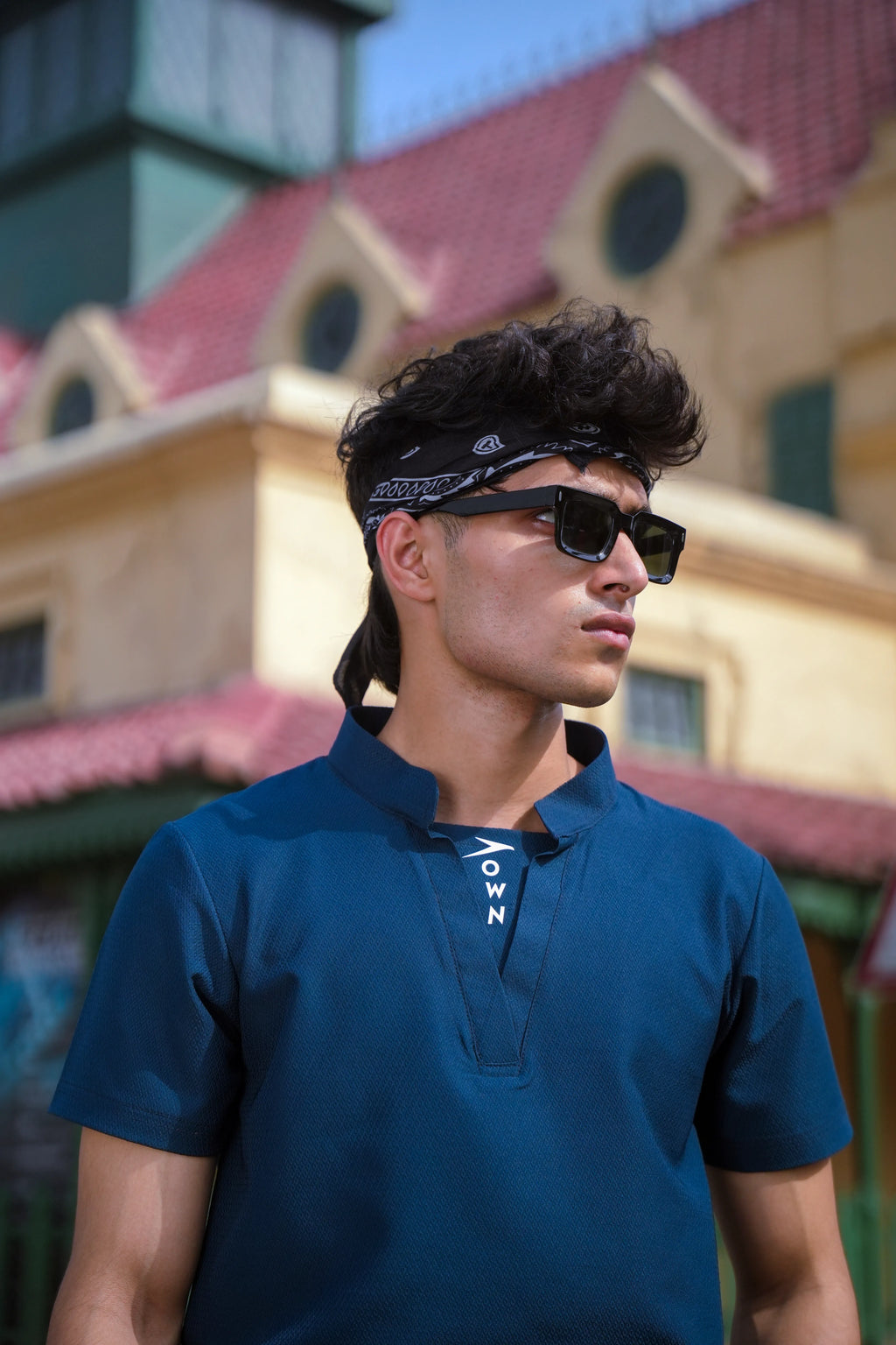 Men V Neck Polo