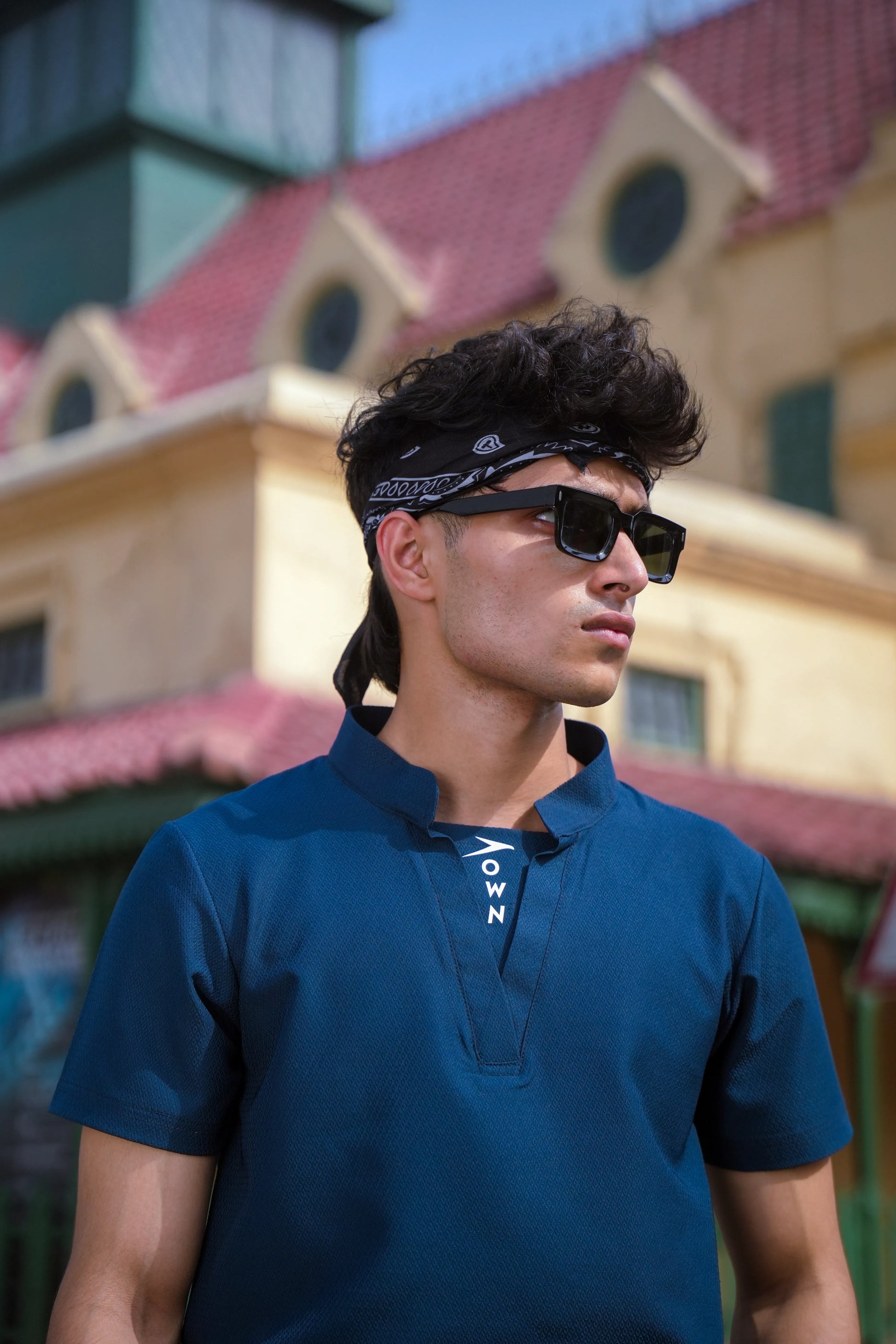Men V Neck Polo