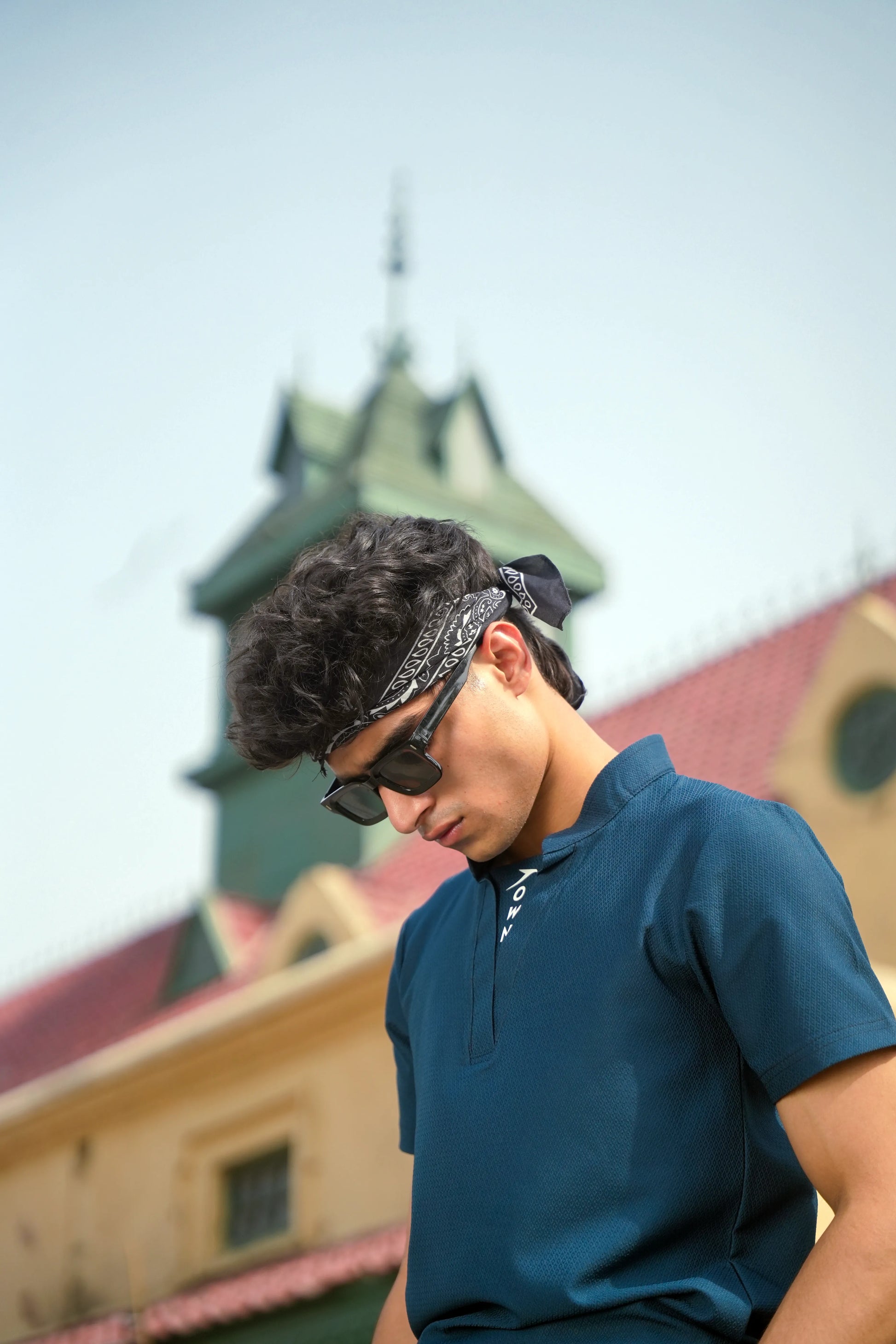 Men V Neck Polo