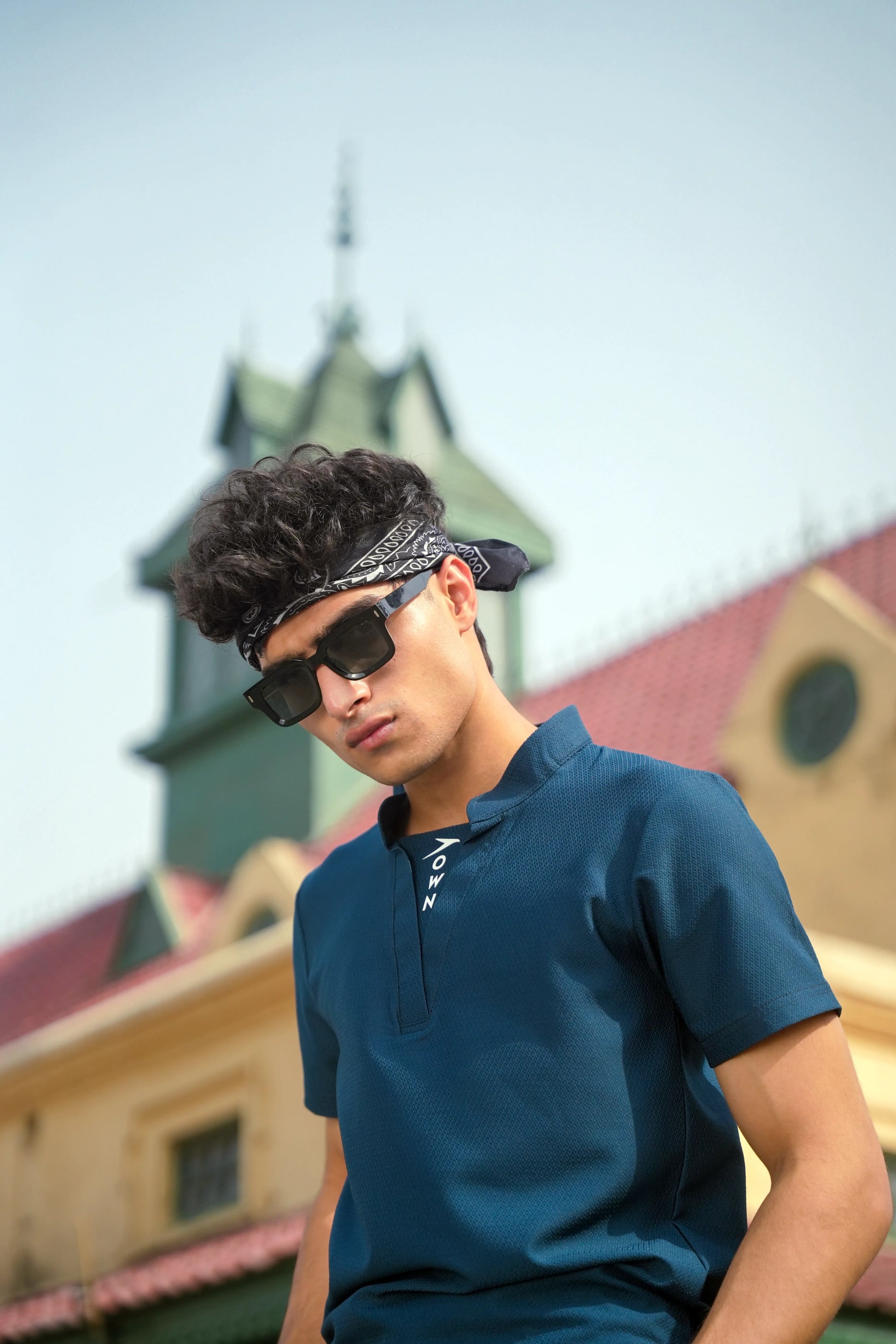 Men V Neck Polo