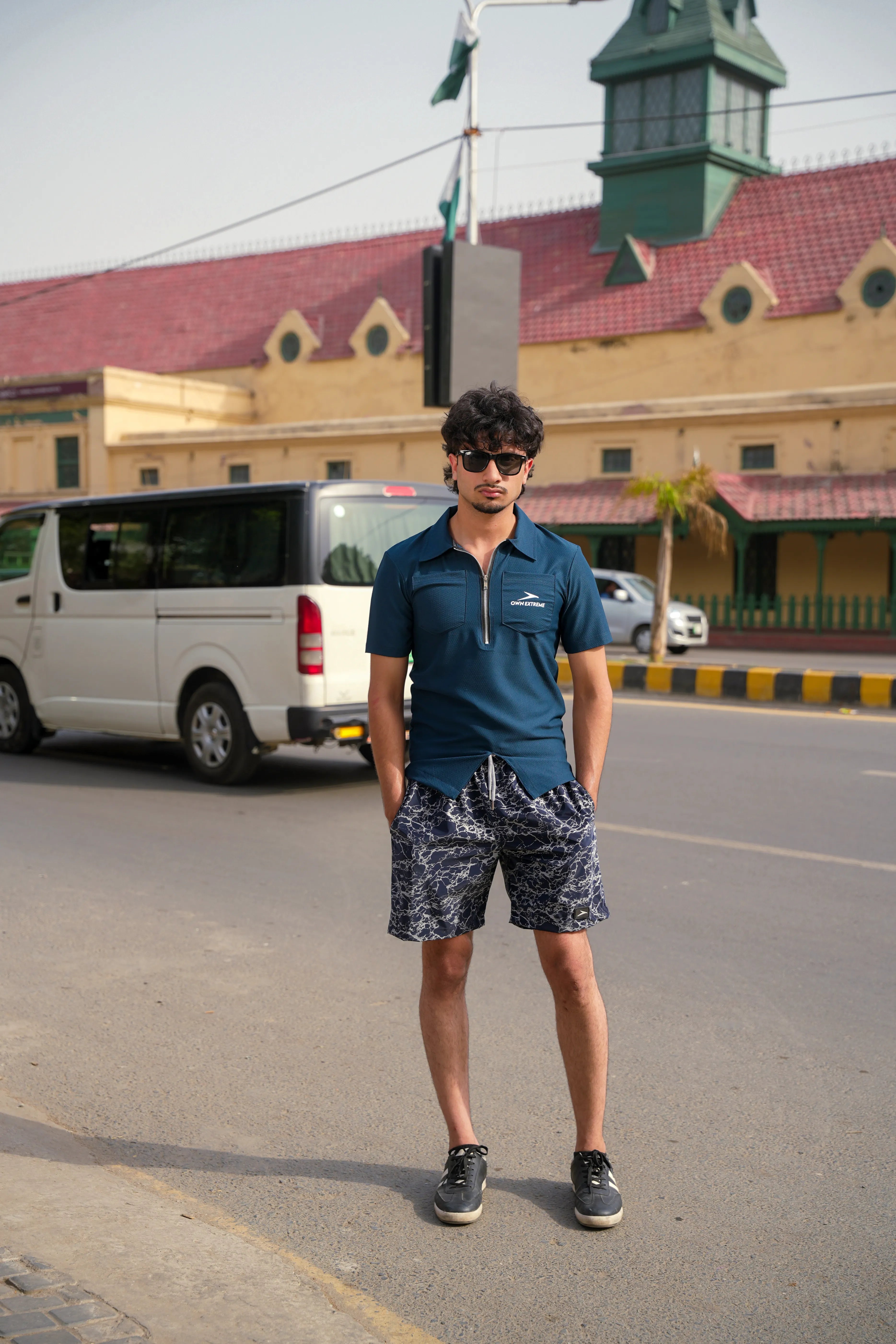 Zippered Polo Shirt